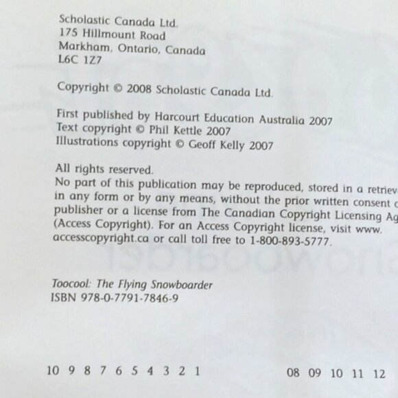 Kid's Paperback Books Set of 6 'Too Cool' Phil Kettle Scholastic 2008 - Picture 10 of 12